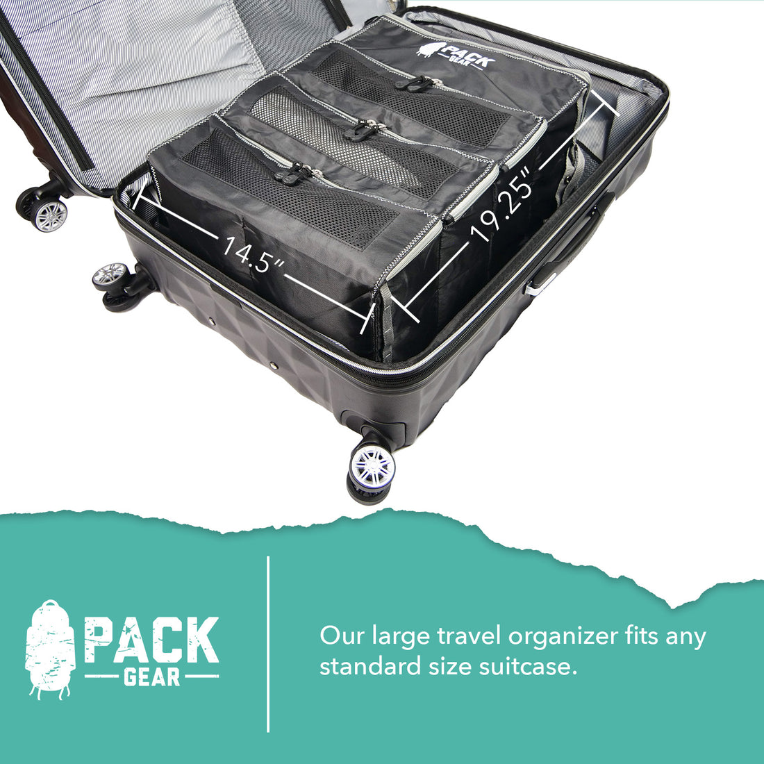 The PACK Accessory Organizer by Pack Gear | Keep Small Items Organized |  Works with All Suitcase Organizers